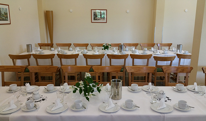 festliche Tafel Cafe am Wockersee